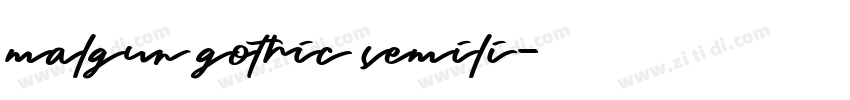 malgun gothic semili字体转换